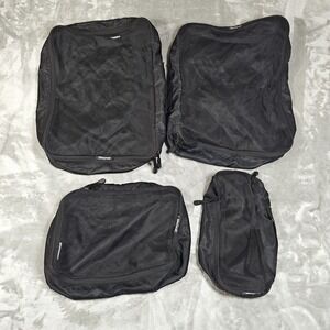 Bagail Packing Cubes Lot Of 4 Black Travel Organizers Compression Luggage